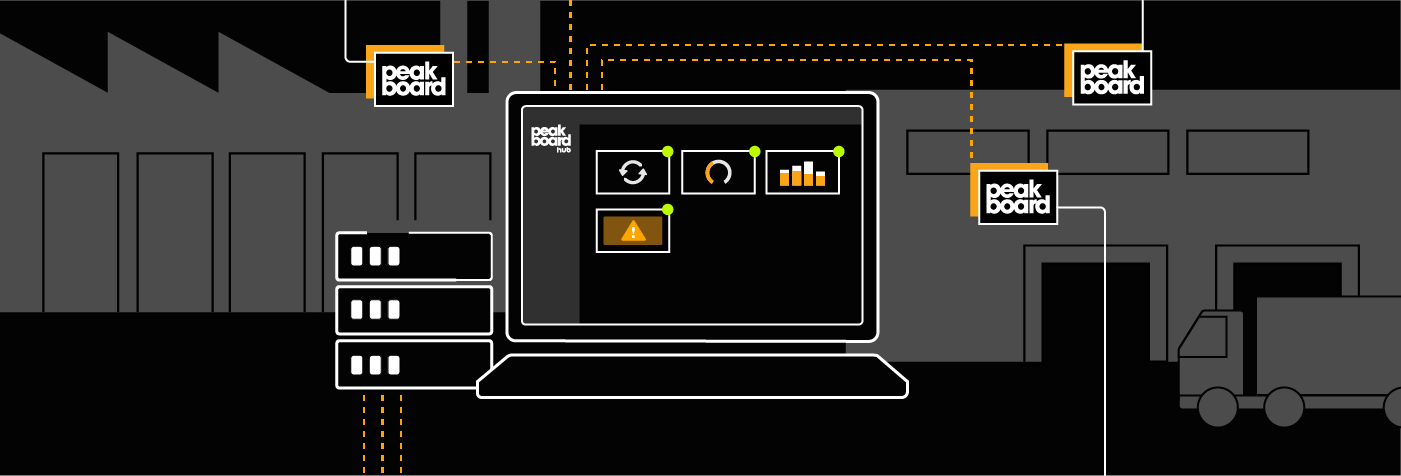 With Peakboard Hub you can manage all your Peakboard Boxes and BYOD Licences from a central location.